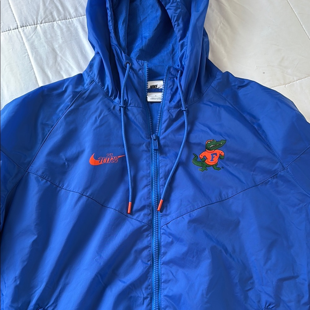 Nike FL GATORS Blue and Orange Raincoat with Hood